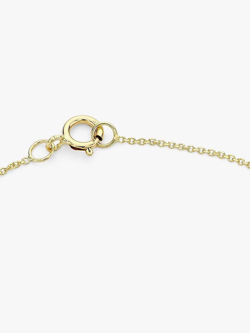Product image 4 of 5, which shows IBB 9ct Yellow Gold Initial Bracelet, H