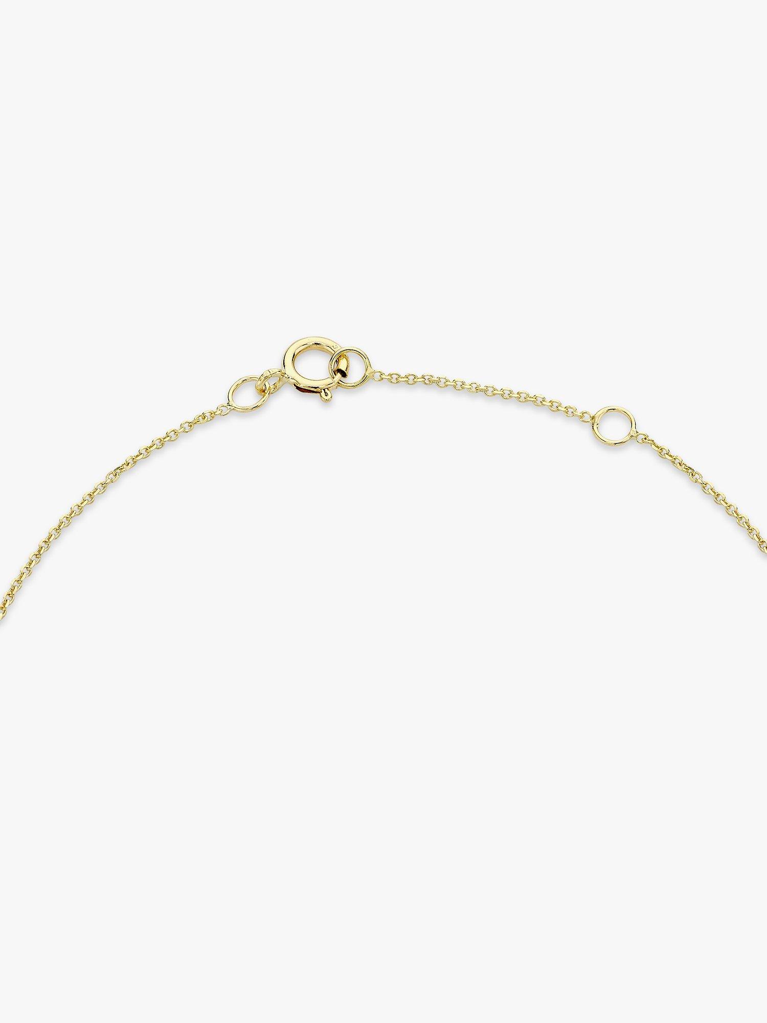 Product image 4 of 5, which shows IBB 9ct Yellow Gold Initial Bracelet, L