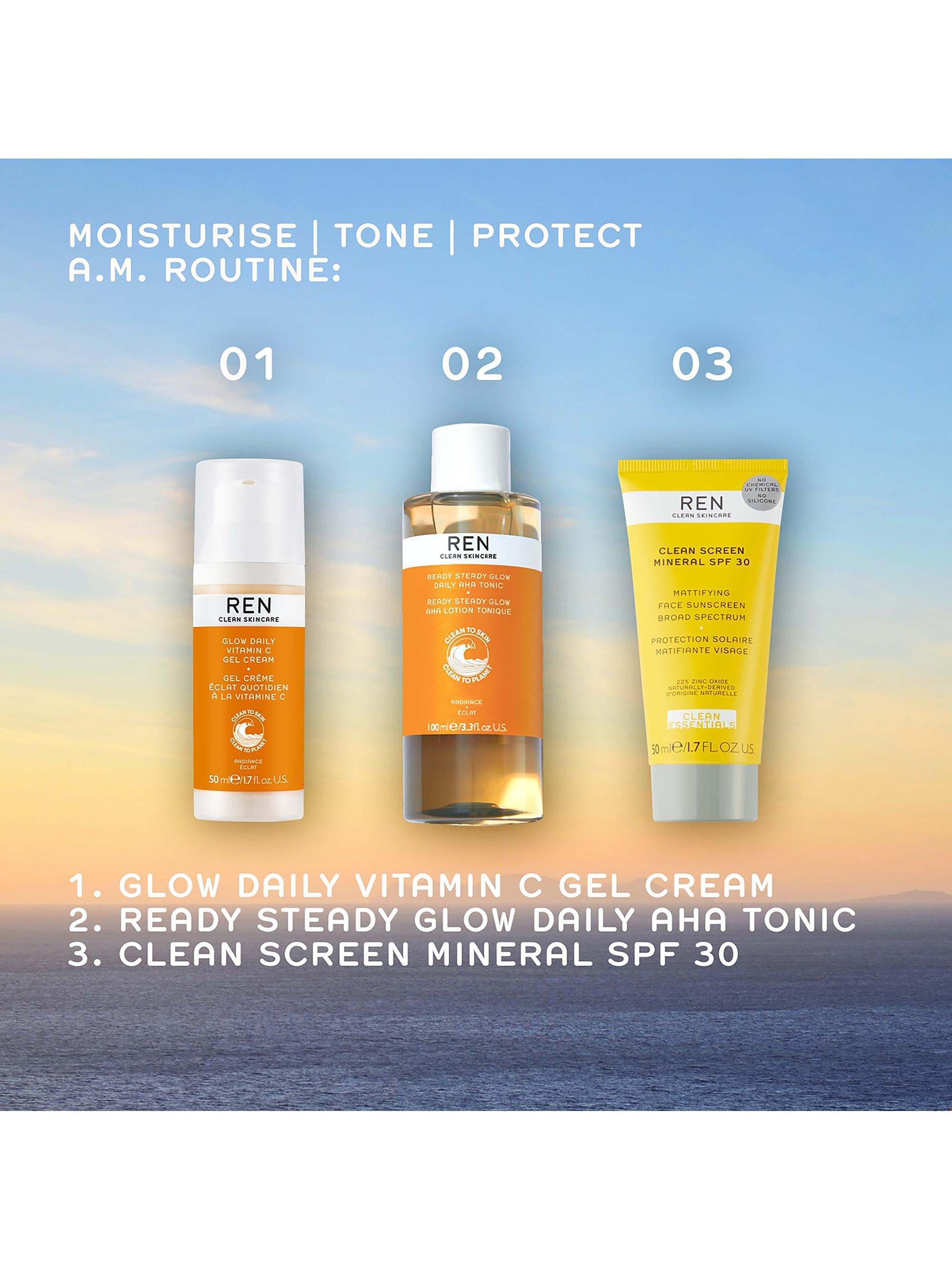 REN Clean Skincare Ready Steady Glow Daily AHA Tonic, 100ml