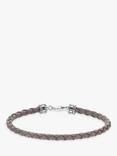 THOMAS SABO Men's Rebel Woven Nappa Leather Bracelet