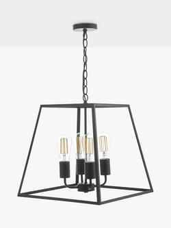 Där Academy Lantern Ceiling Light, Black