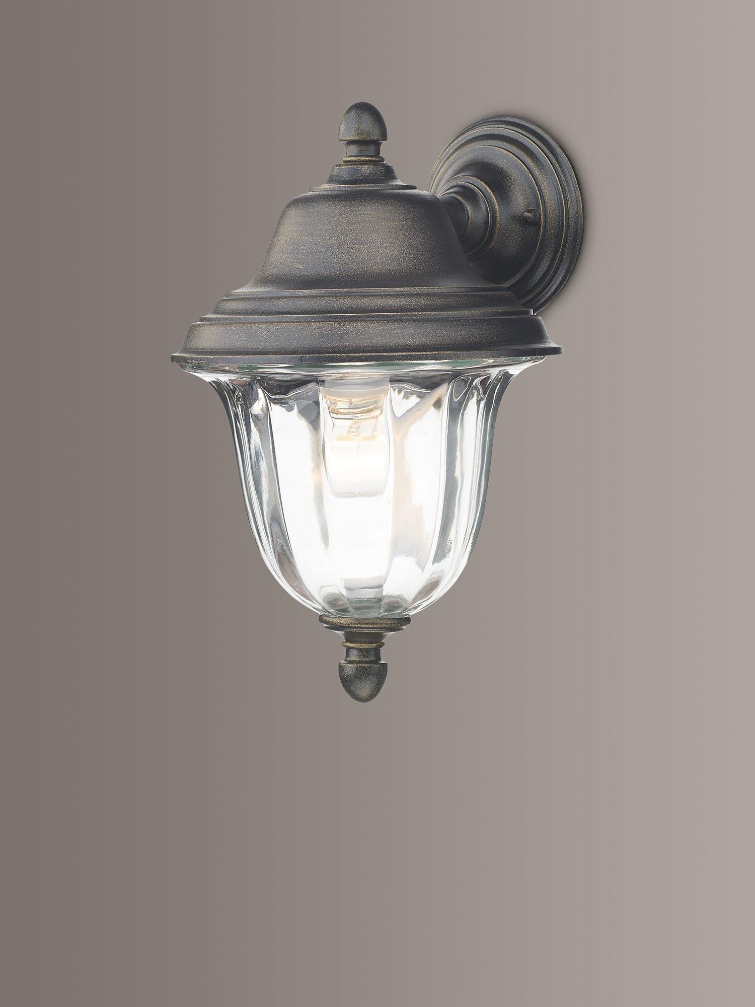 Där Aldgate Outdoor Wall Light, Black/Gold