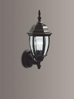 Där Hambro Outdoor Wall Light, Black/Gold, Black/Gold