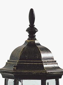 Där Hambro Outdoor Wall Light, Black/Gold - view 2, Black/Gold