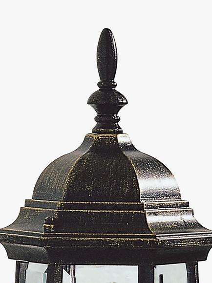 Där Hambro Outdoor Wall Light, Black/Gold - view 2, Black/Gold