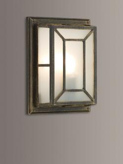 Där Trent Outdoor Wall Light, Black/Gold, Black/Gold