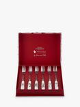 Wrendale Designs Animals Pastry Forks Gift-Boxed Set, Set of 6, White/Multi
