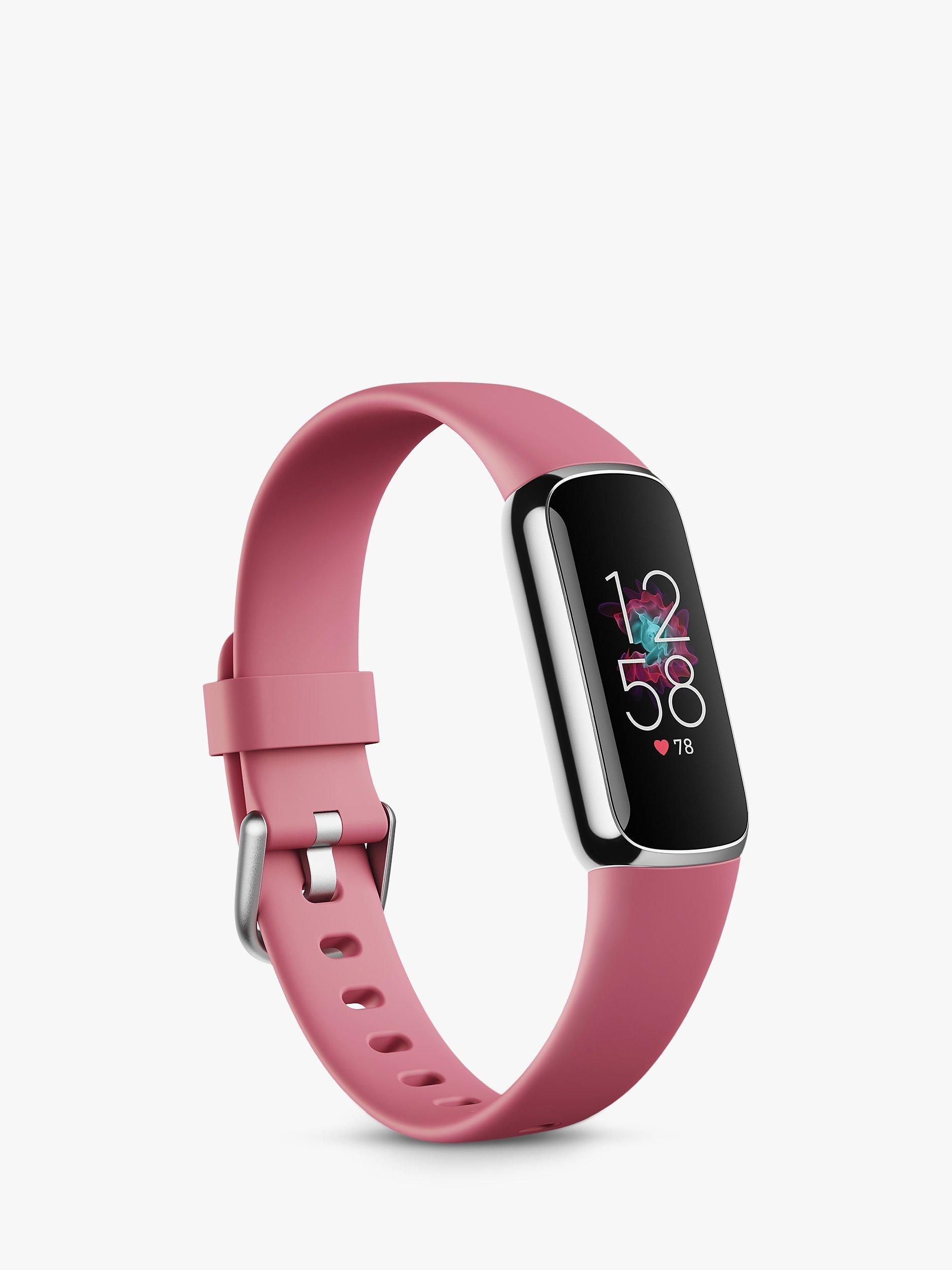 Fitbit Luxe, Fitness and Wellness Tracker, Platinum/Orchid