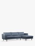 John Lewis + Swoon Latimer Large 3 Seater Chaise End Leather Sofa