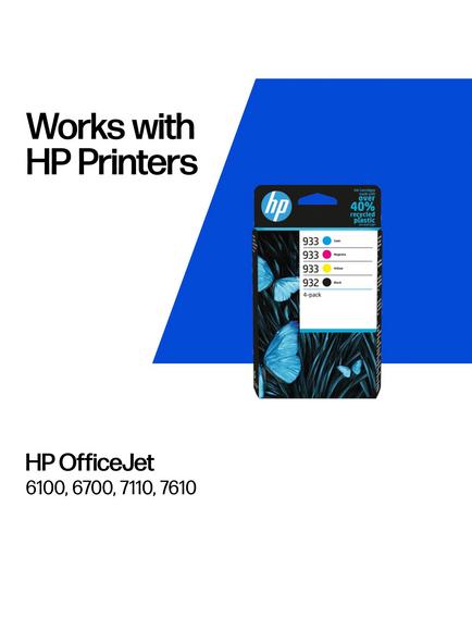 HP 932 Black, Cyan, Magenta & Yellow Multipack Original Ink Cartridges, Pack of 4 - view 2, Multi
