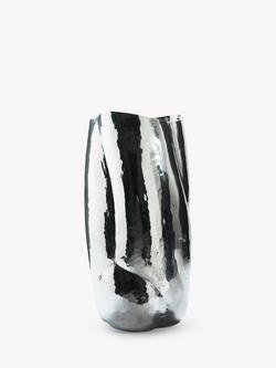 Tom Dixon Cloud Vase, H43.5cm, Silver, Silver