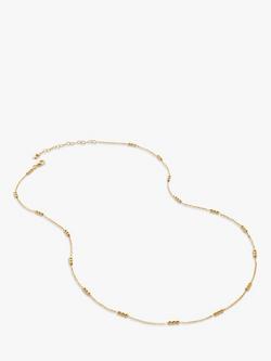 Monica Vinader Triple Beaded Chain Necklace, Gold