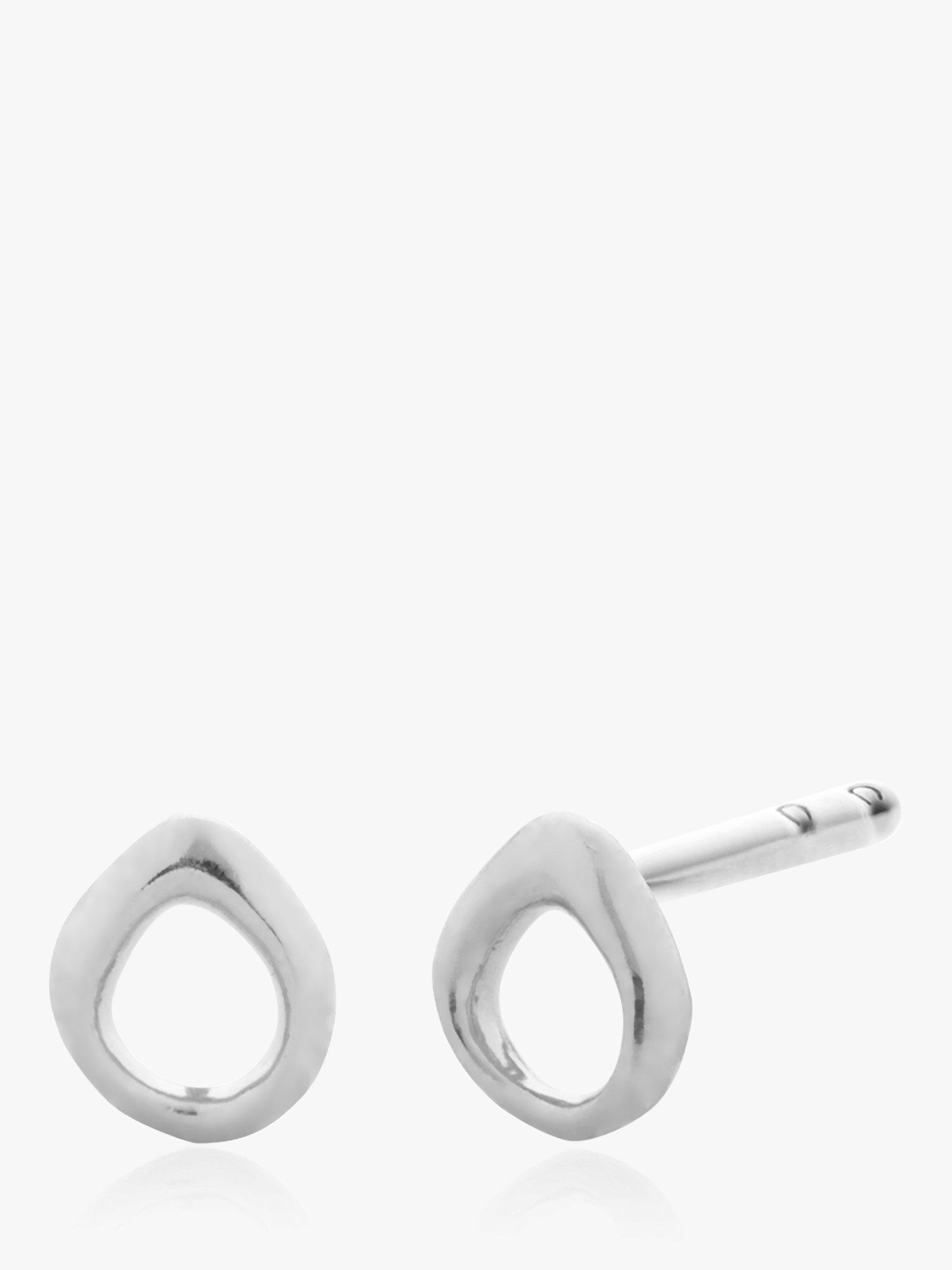Monica Vinader Nura Reef Stud Earrings, Silver