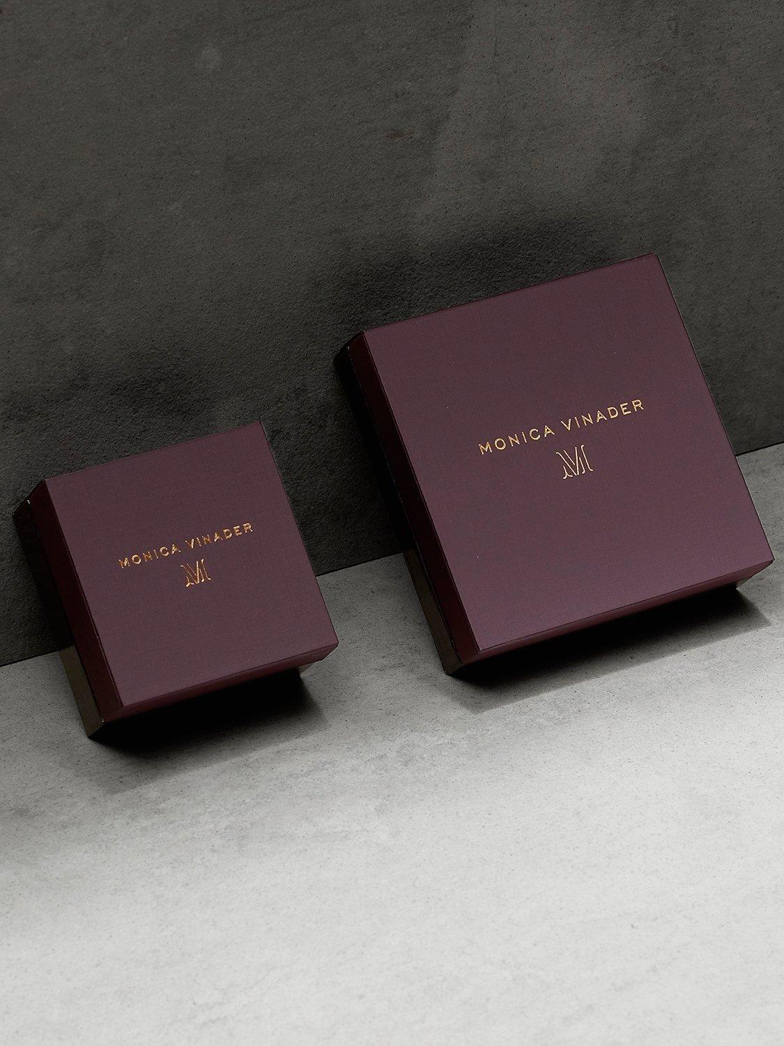 Product image 5 of 5, which shows Monica Vinader Siren Muse Mini Huggie Hoop Earrings, Silver