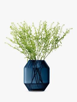 LSA International Rotunda Vase, H20cm - view 2, Sapphire