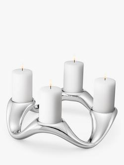 Georg Jensen Cobra Round Candlestick, Silver