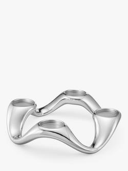 Georg Jensen Cobra Round Candlestick - view 2, Silver