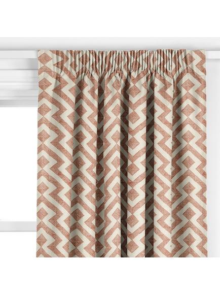 John Lewis Meeko Made to Measure Curtains or Roman Blind, Rust - view 2, Rust