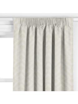 John Lewis Meeko Made to Measure Curtains or Roman Blind, Marshmallow - view 2, Marshmallow