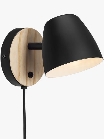 Nordlux Theo Wall Light, Black, Black