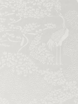 John Lewis Willow Landscape Made to Measure Curtains or Roman Blind, Silver, Silver