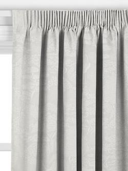John Lewis Willow Landscape Made to Measure Curtains or Roman Blind, Silver - view 2, Silver
