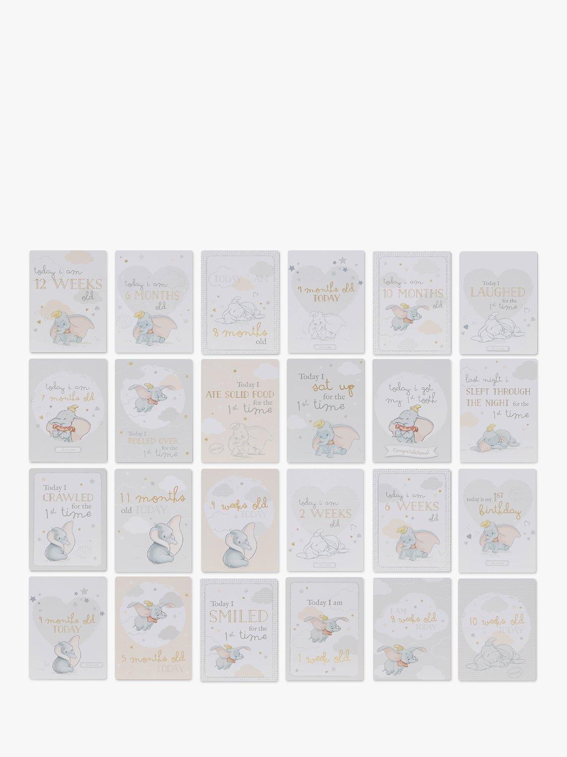 Disney Dumbo Early Milestone Cards, Set of 24