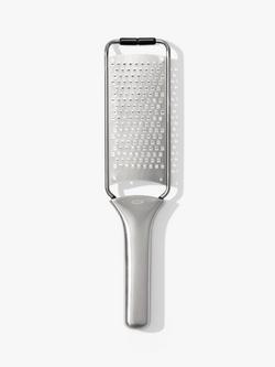 OXO Etched Stainless Steel Non-Slip Hand-Held Fine Grater/Zester, Silver