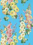 Sanderson Hollyhocks Wallpaper