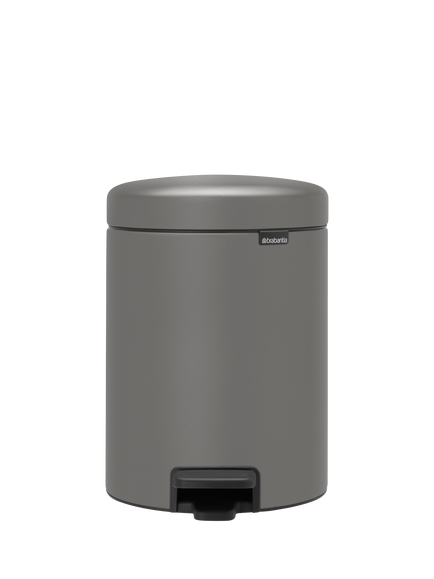 Brabantia newIcon Pedal Bin, 5L, Concrete Grey