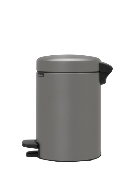 Brabantia newIcon Pedal Bin, 5L - view 2, Concrete Grey