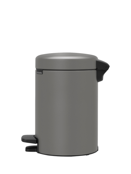 Brabantia NewIcon Pedal Bin, 3L - view 2, Concrete Grey