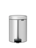 Brabantia newIcon Fingerprint Proof Pedal Bin, 5L, Matt Steel