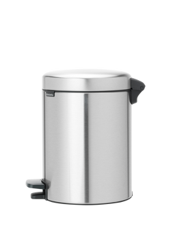 Brabantia newIcon Fingerprint Proof Pedal Bin, 5L, Matt Steel - view 2, Matt Steel