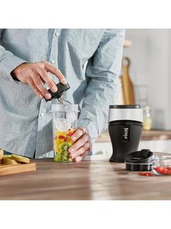 Ninja QB3001UKS Smoothie Maker, Black/Silver - view 2, Black/Silver