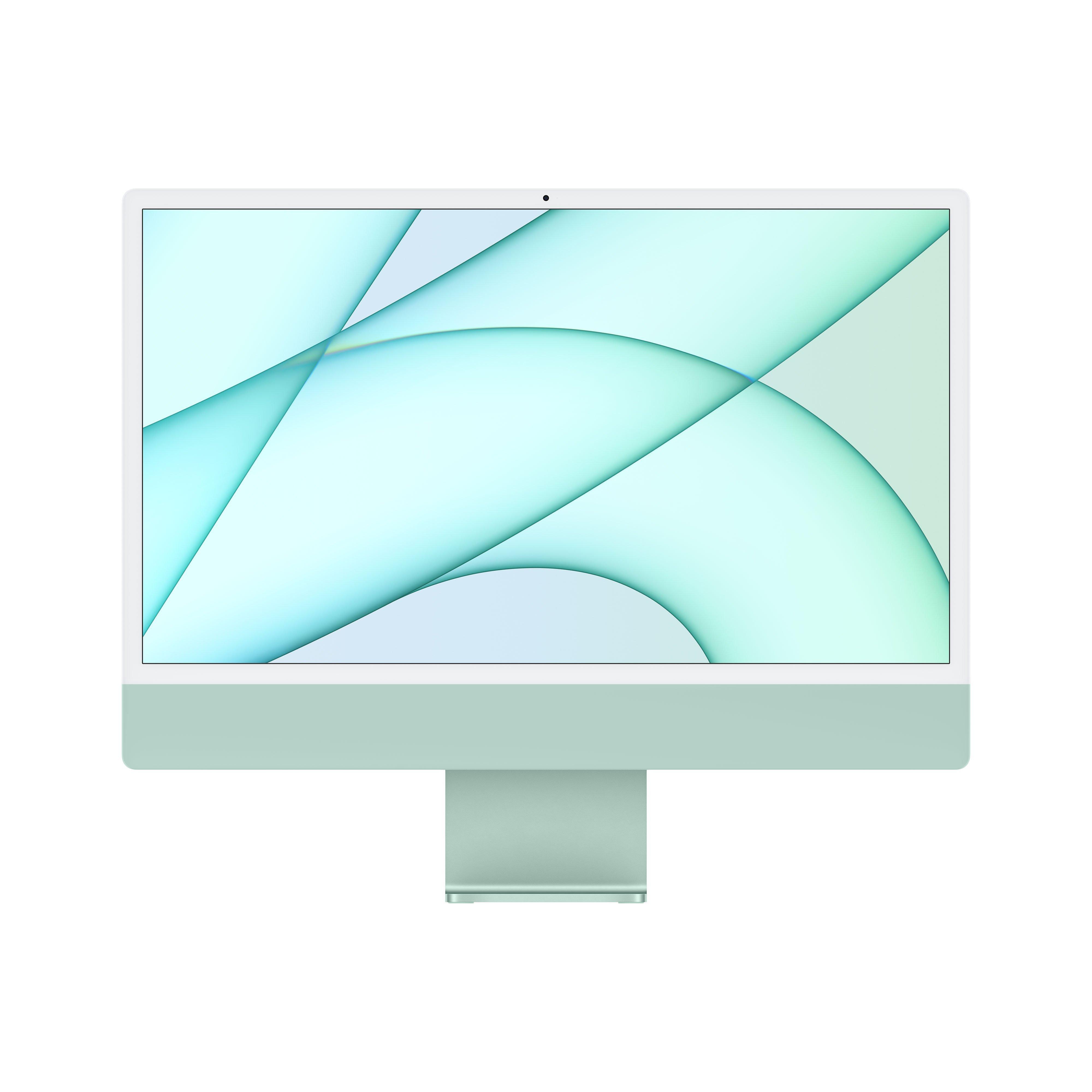 2021 Apple iMac 24 All-in-One, M1 Processor, 8GB RAM, 512GB SSD, 8‑Core GPU, 23.5” 4.5K, Green