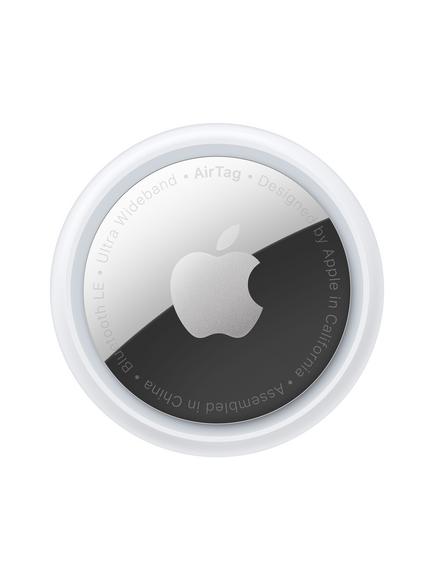 Apple AirTag Bluetooth Item Finder, 1 Pack, White/Silver