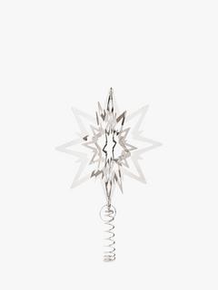 Georg Jensen Palladium-Plated Star Christmas Tree Top Decoration, Silver, Medium