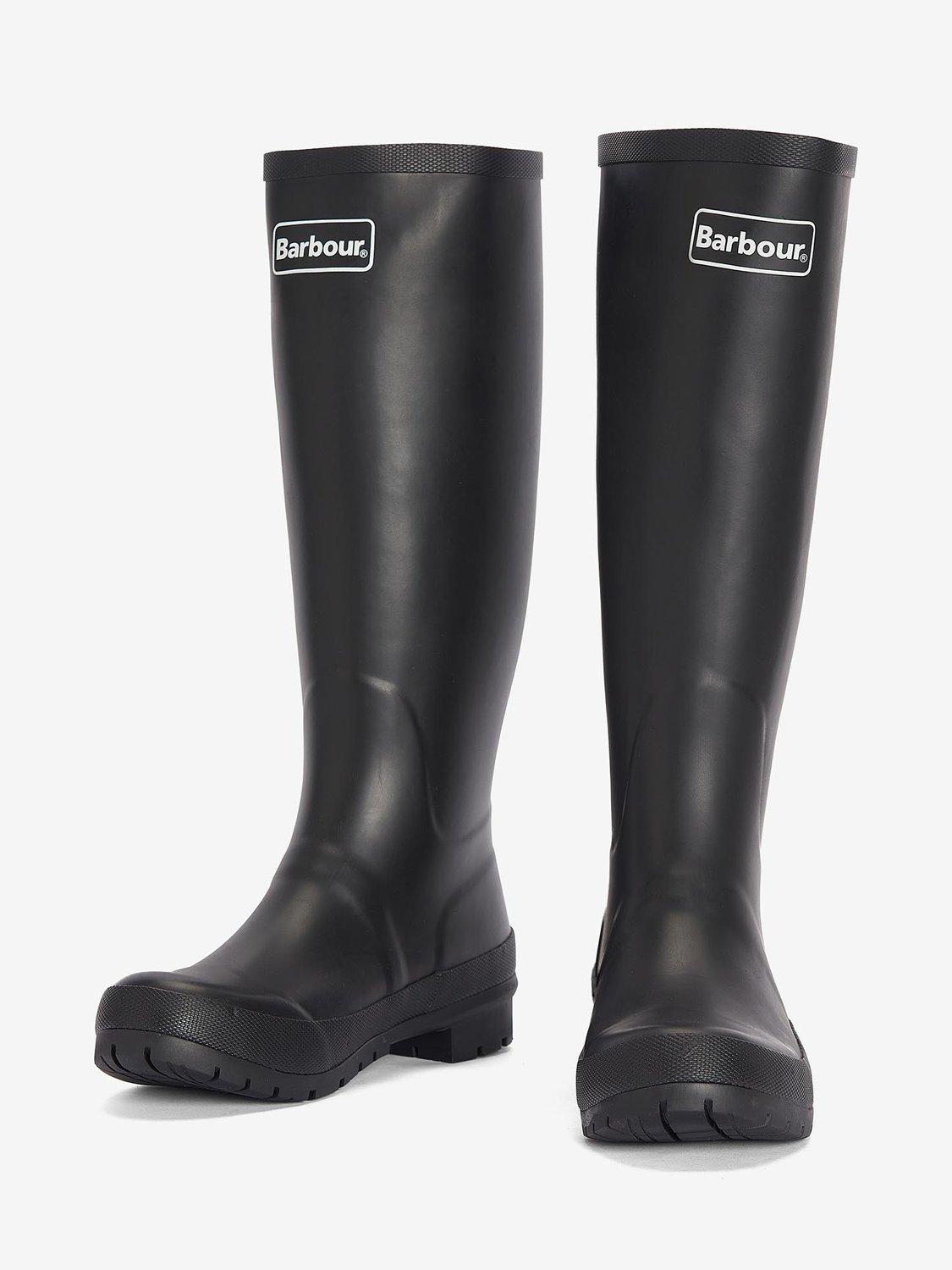 Product image 5 of 6, which shows Barbour Abbey Wellington Boots, Black, 3
