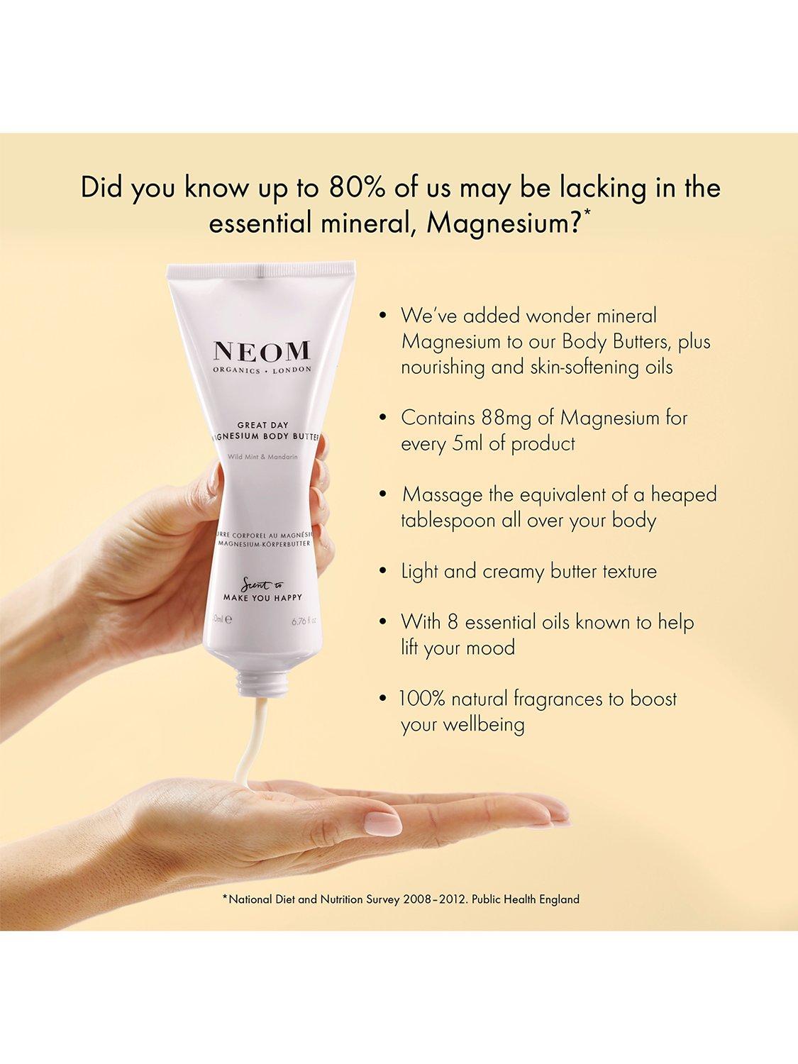 Product image 4 of 7, which shows NEOM Wellbeing London Great Day Magnesium Body Butter, 200ml