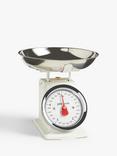 John Lewis Stainless Steel Mechanical Kitchen Scale, 5kg, Ivory