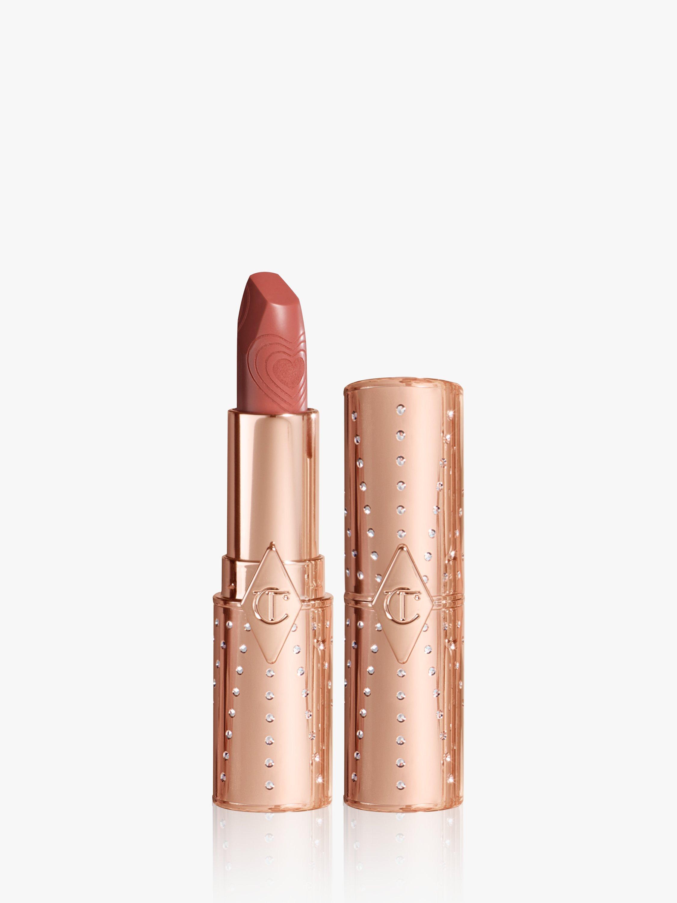 Product image 1 of 7, which shows Charlotte Tilbury Look of Love Lipstick, Nude Romance