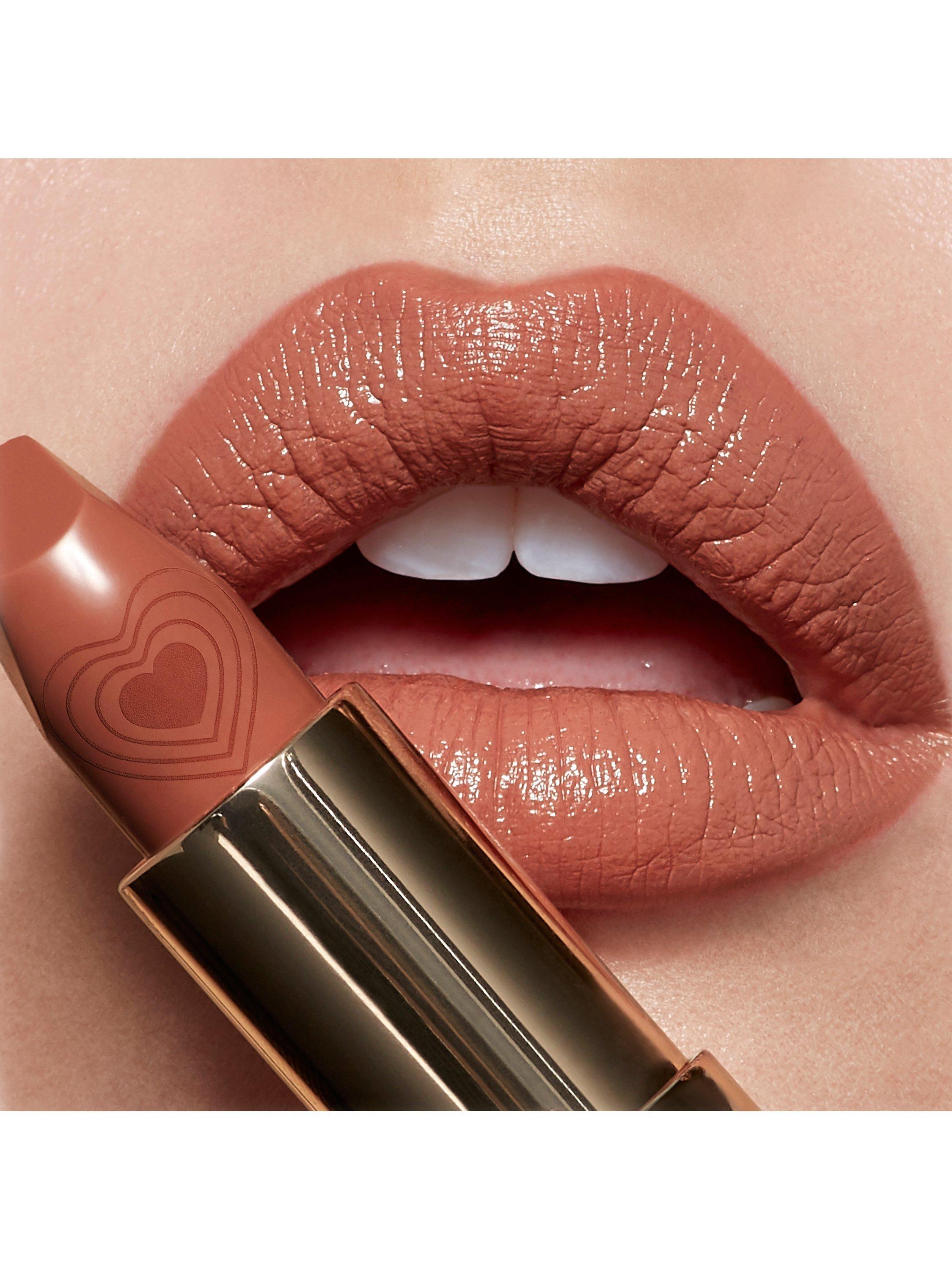 Product image 2 of 7, which shows Charlotte Tilbury Look of Love Lipstick, Nude Romance