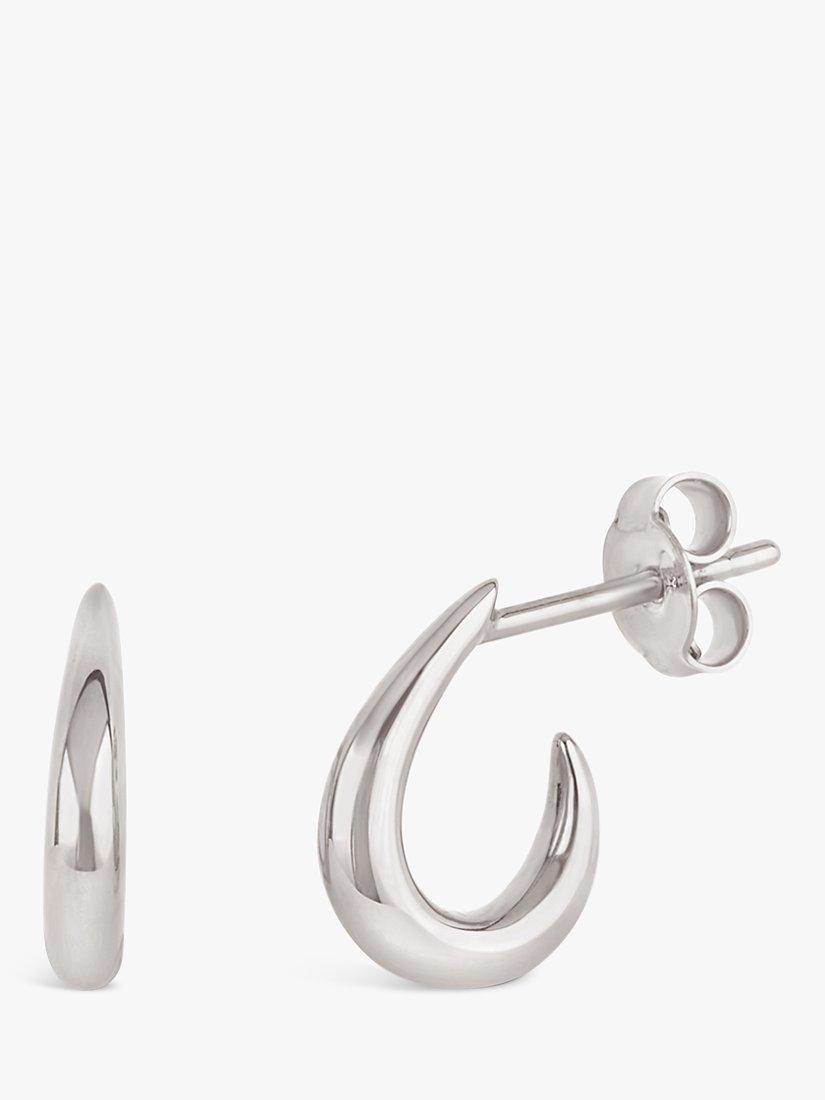 Dinny Hall Raindrop Hoop Earrings, Silver