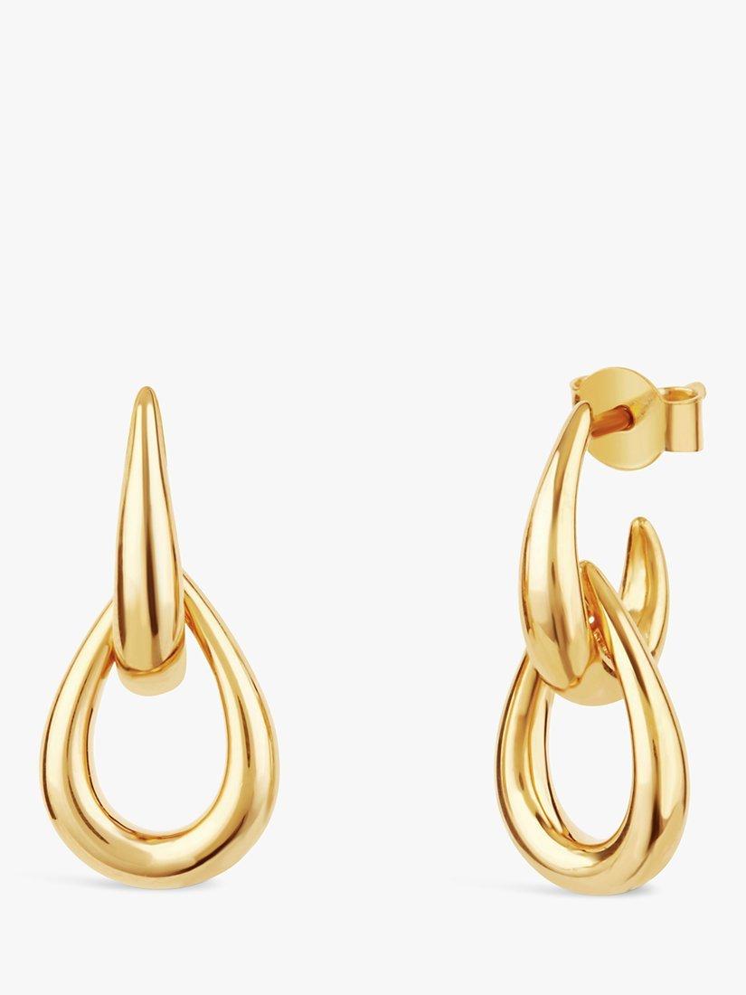 Dinny Hall Raindrop Link Drop Earrings, Gold