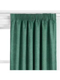 John Lewis Cotton Blend Made to Measure Curtains or Roman Blind, Mallard - view 2, Mallard