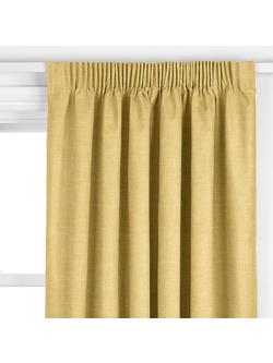 John Lewis Cotton Blend Made to Measure Curtains or Roman Blind, Yellow - view 2, Yellow