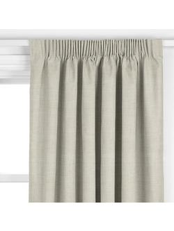 John Lewis Cotton Blend Made to Measure Curtains or Roman Blind, Parchment - view 2, Parchment