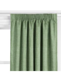 John Lewis Cotton Blend Made to Measure Curtains or Roman Blind, Myrtle - view 2, Myrtle