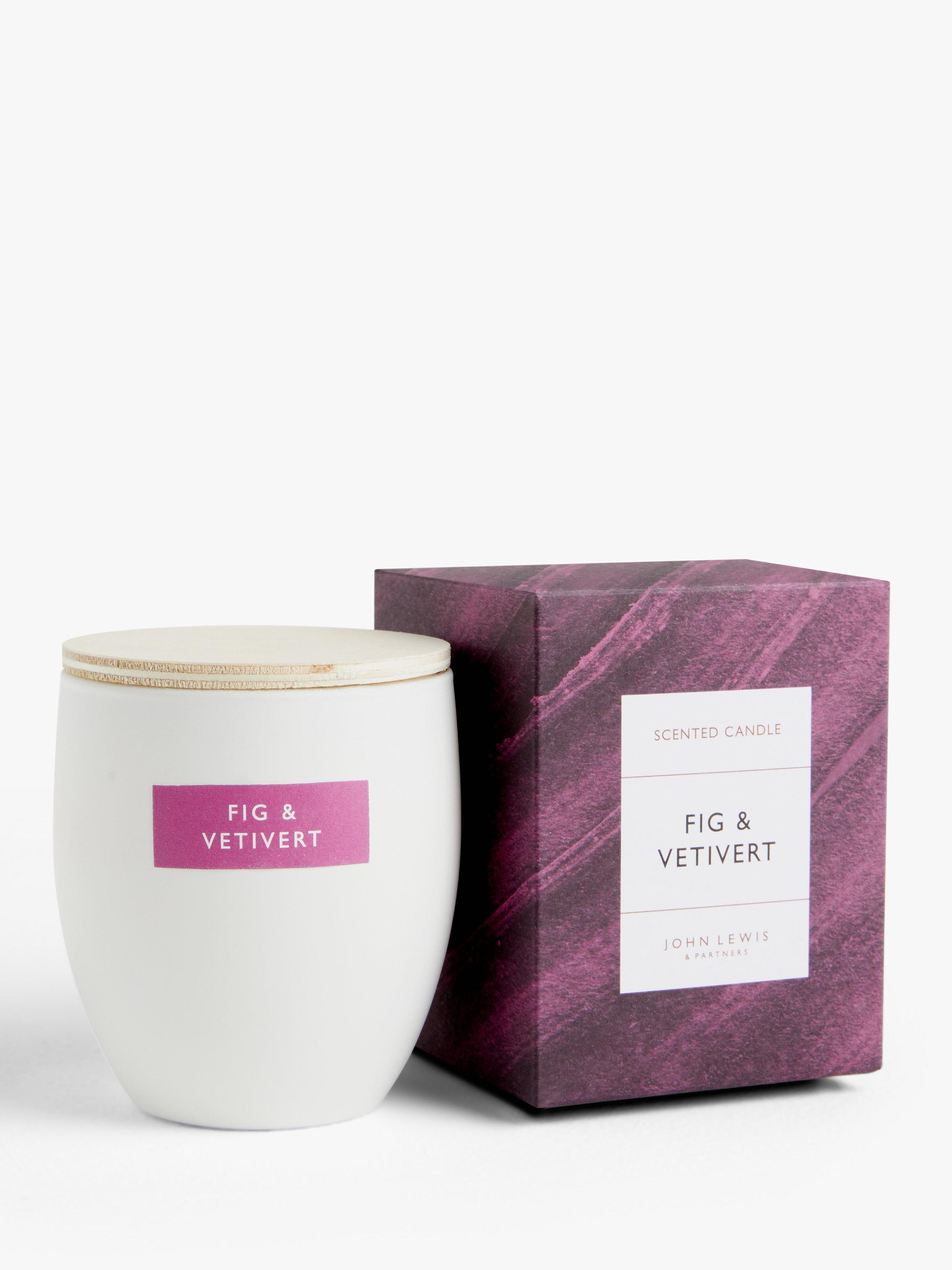 John Lewis Fig & Vetivert Scented Candle, 180g
